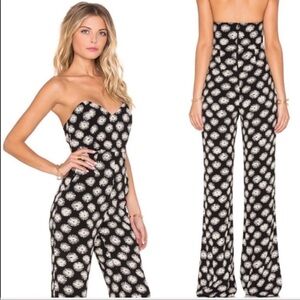 Stone Cold Fox Libra Strapless Jumpsuit in Stellar print size 6